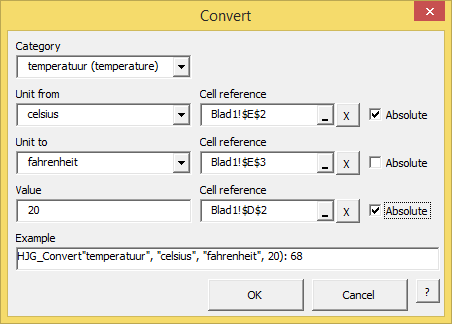 The Convert Wizard of HJGSoft Adequate add-in